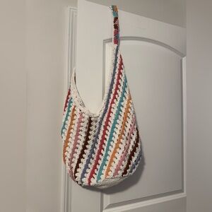 Multicolor Crochet Shoulder Bag